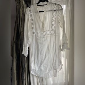 Sandro White Beach Coverup